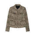 Zara Dame Blazer Jakke UK 10 Små Grå Flecked