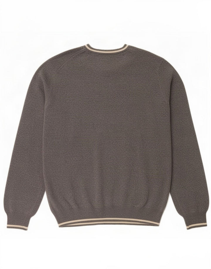 Rifle Herre Crew Neck Jumper Sweater Medium Grey Bomuld