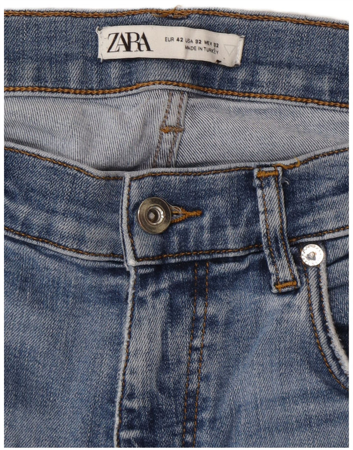 Zara Herre Slim Jeans EU 42 Large W32 L30 Blå