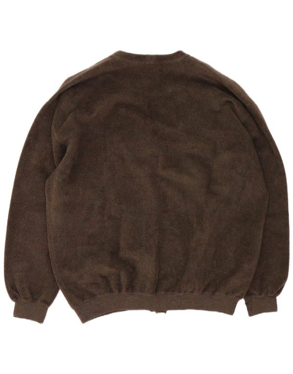 Webb&Scott Herre Cardigan Sweater XL Brun Virgin Wool