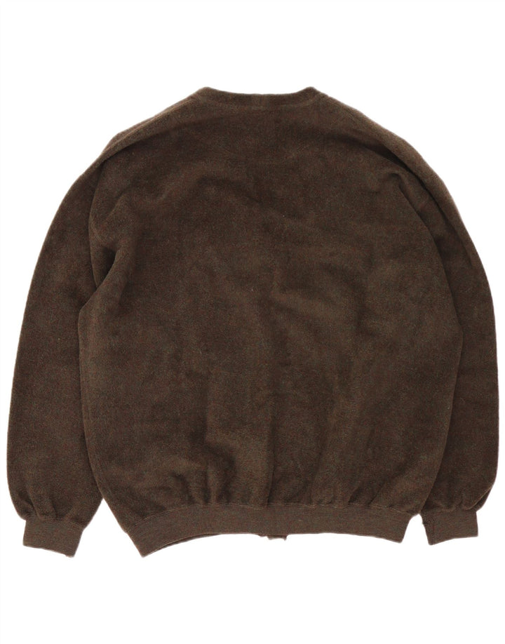 Webb&Scott Herre Cardigan Sweater XL Brun Virgin Wool