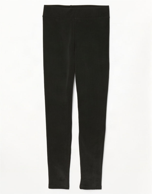 Marks & Spencer Womens Leggings UK 10 Small Green Cotton