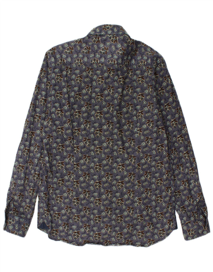 CARRERA Herreskjorte Medium Lilla Blomsterbomuld