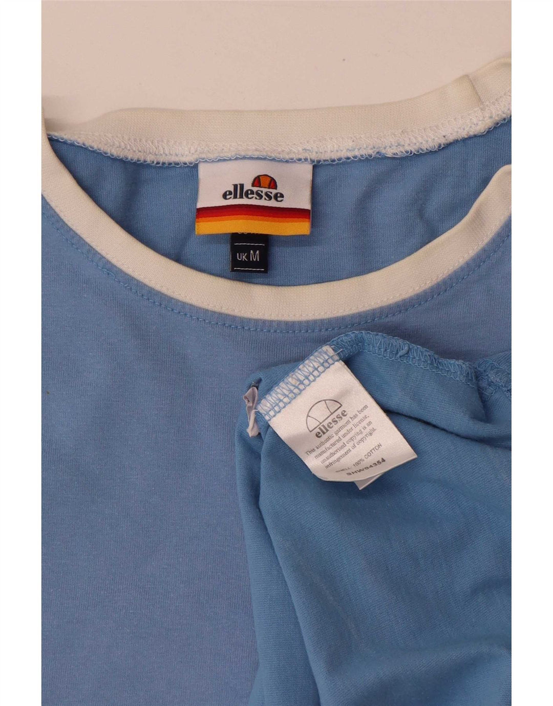 Ellesse Herre T-Shirt Top Medium Blå Bomuld