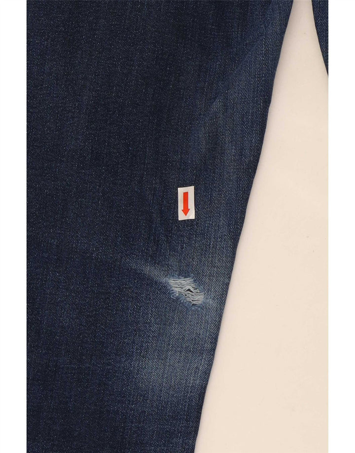 Levi's Dame 714 Straight Jeans W30 L29 Marineblå