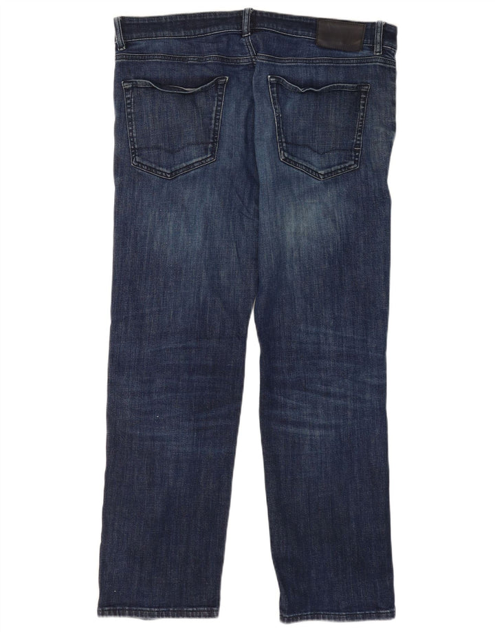 Hugo Boss almindelige lige jeans til kvinder W36 L32 blå bomuld
