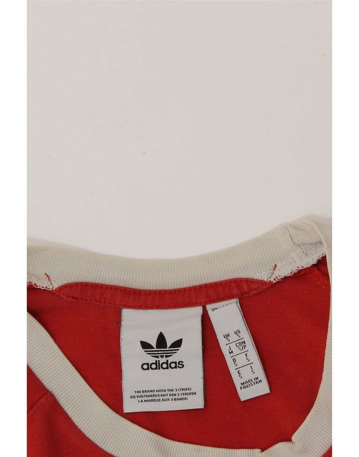 Adidas Herre T-Shirt Top Lille Rød