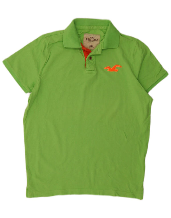 Hollister herre poloskjorte 2XL grøn bomuld