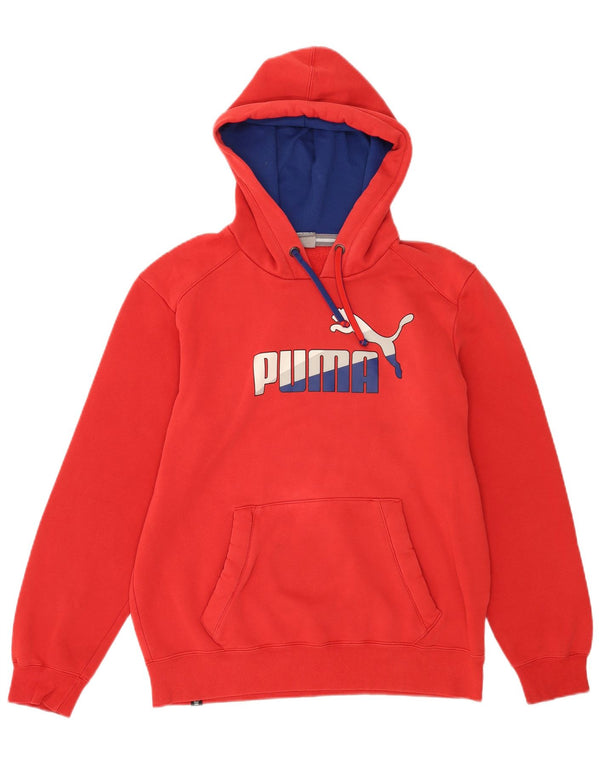 Puma Herre grafisk hættetrøje Jumper Medium Rød Bomuld