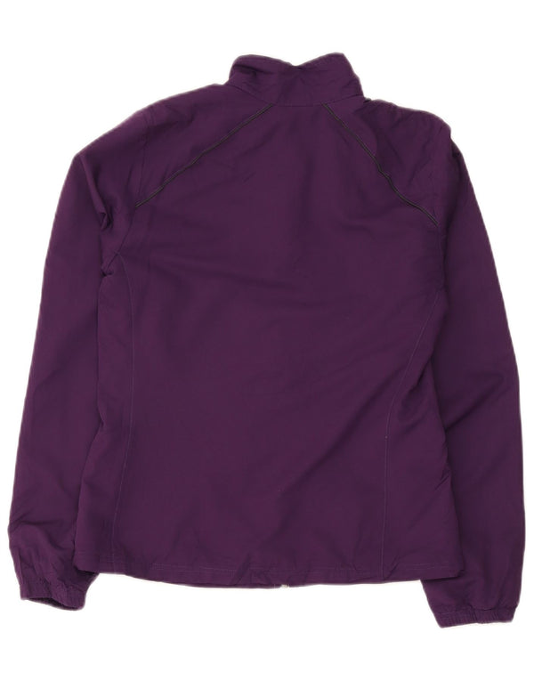 Reebok Womens Loose Fit træningsdragt Topjakke UK 6 XS Lilla Polyester