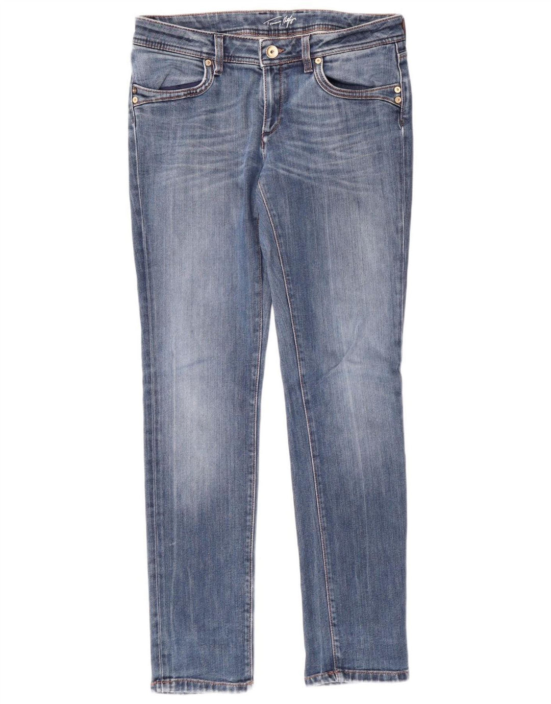 TOMMY HILFIGER Slim Jeans til kvinder W30 L32 Blå Bomuld