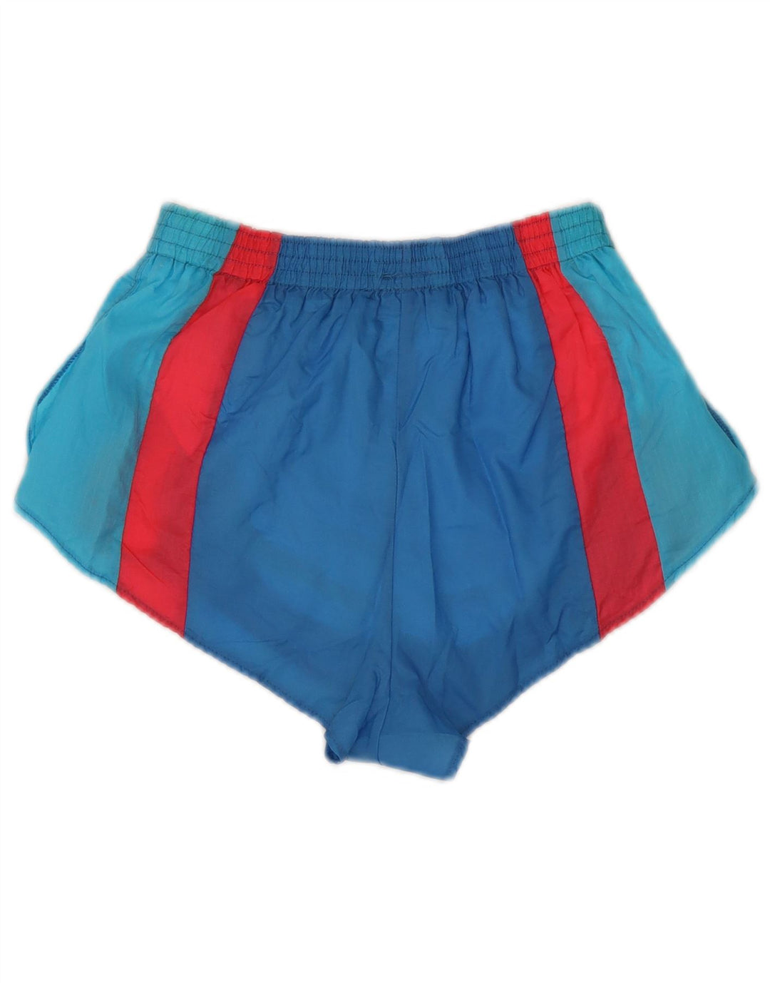 NIKE sportsshorts til kvinder UK 12 Medium Blue Colourblock Nylon