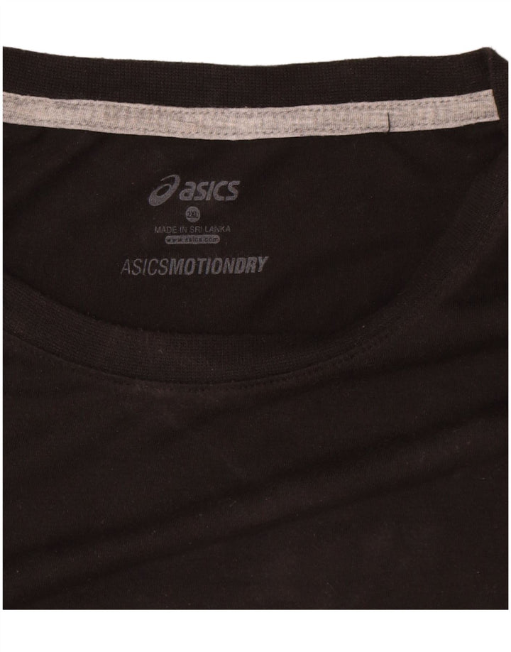 Asics Herre T-Shirt Top 2XL Sort Bomuld