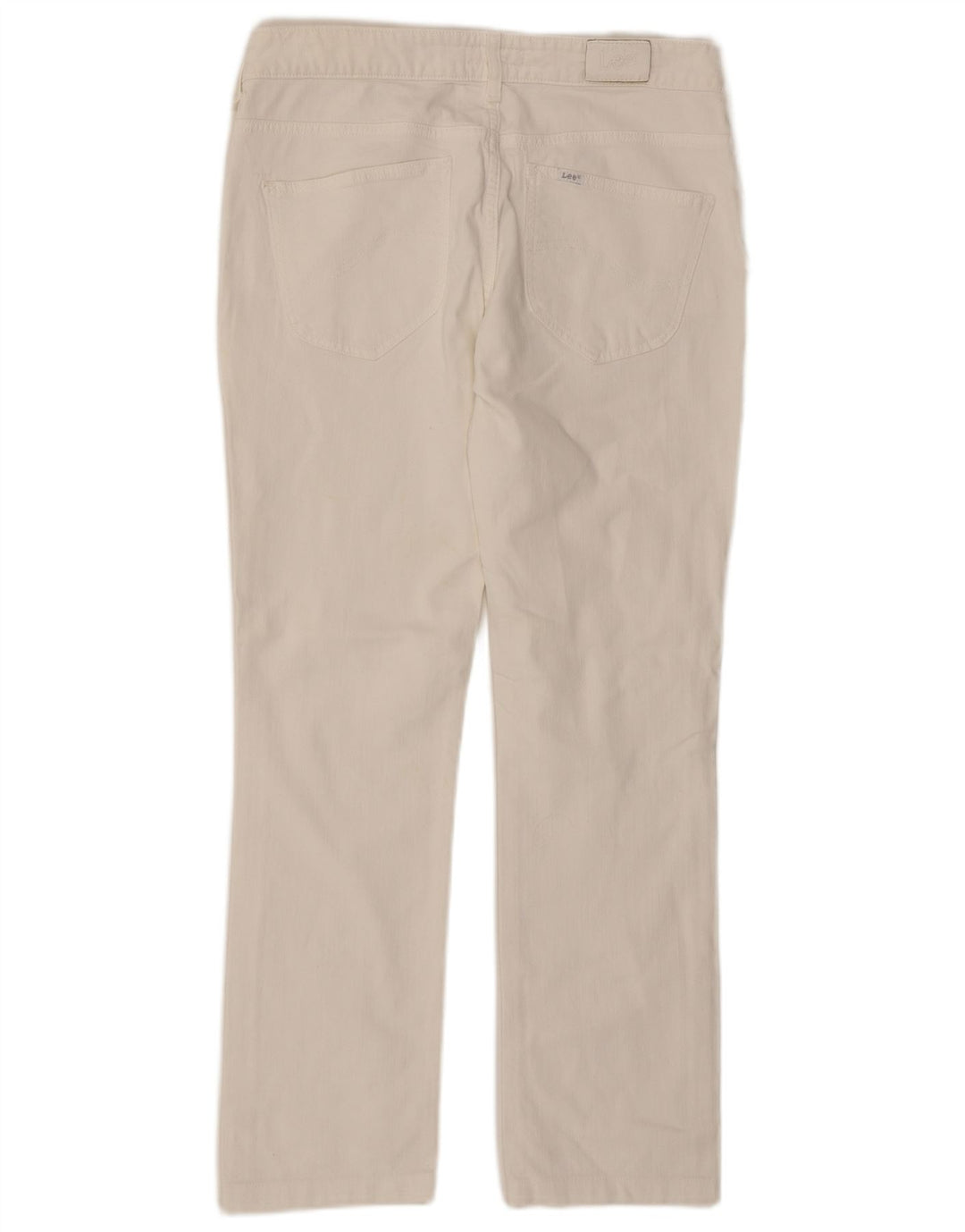 Lee Dame Norma Straight Jeans W31 L29 Hvid Bomuld