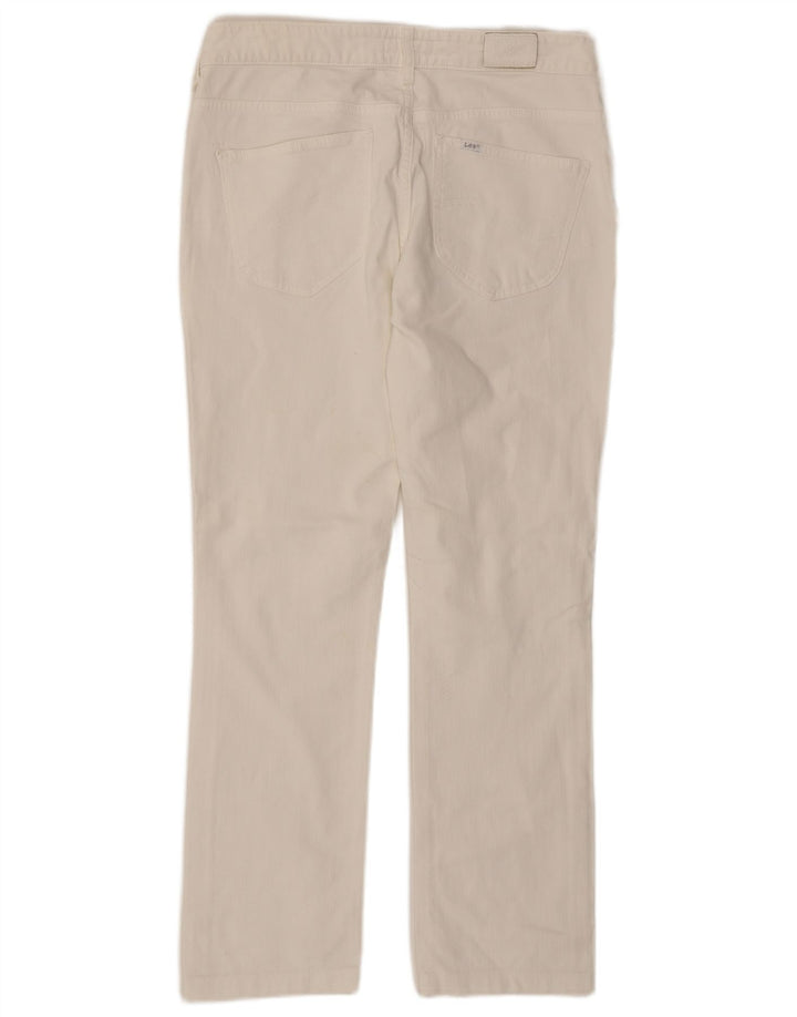 Lee Dame Norma Straight Jeans W31 L29 Hvid Bomuld