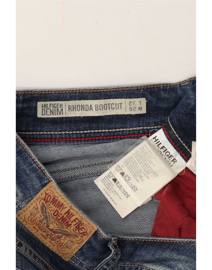 Tommy Hilfiger Dame Rhonda Bootcut Jeans W26 L32 Blå Bomuld