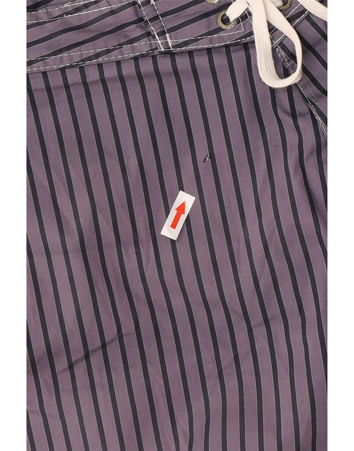 Sundek Herre badeshorts Stor lilla nålestribet polyester