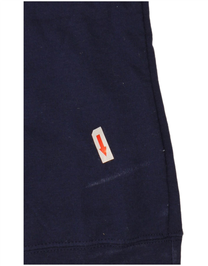 Champion Dame Grafisk Oversized Sweatshirt Jumper UK 10 Small Navy Blue