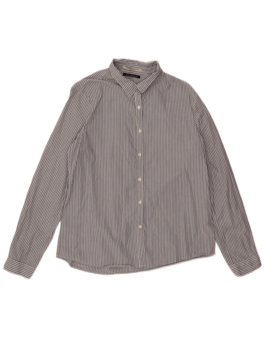 Scotch & Soda herreskjorte Medium hvid stribet bomuld