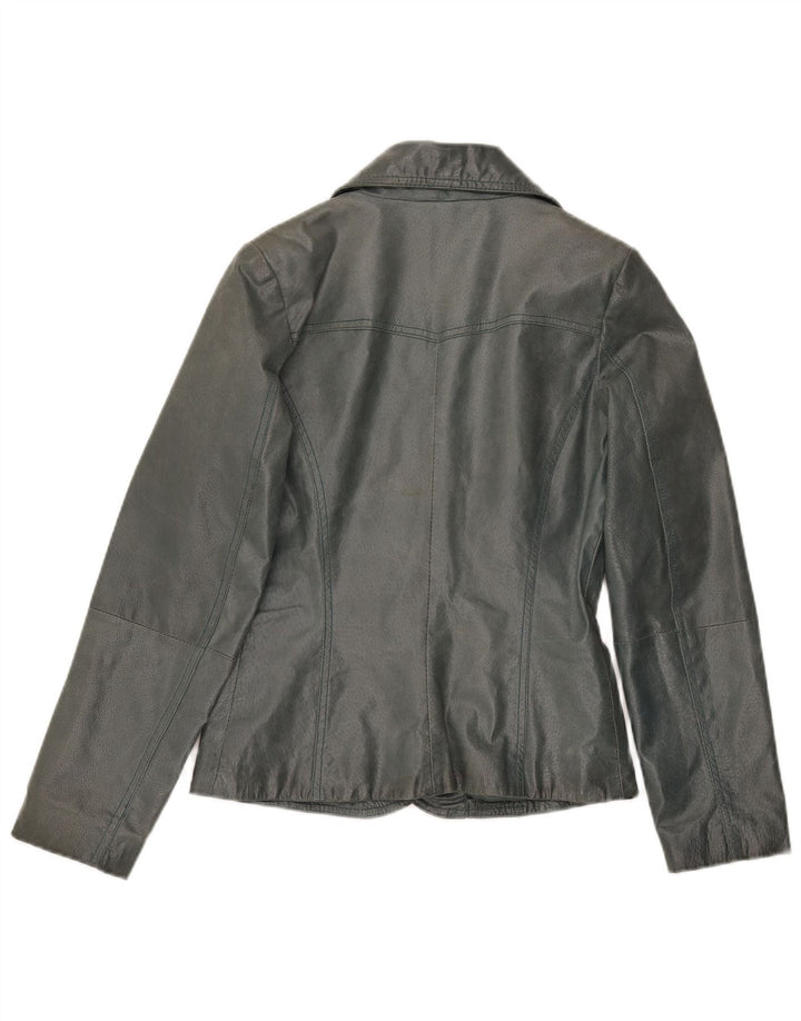 Vintage dame 3-knaps blazerjakke UK 10 Small Grå
