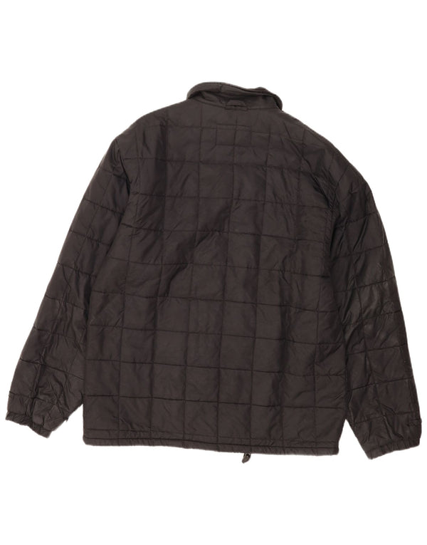 Quiksilver Herre Quilted Jacket UK 40 Large Black