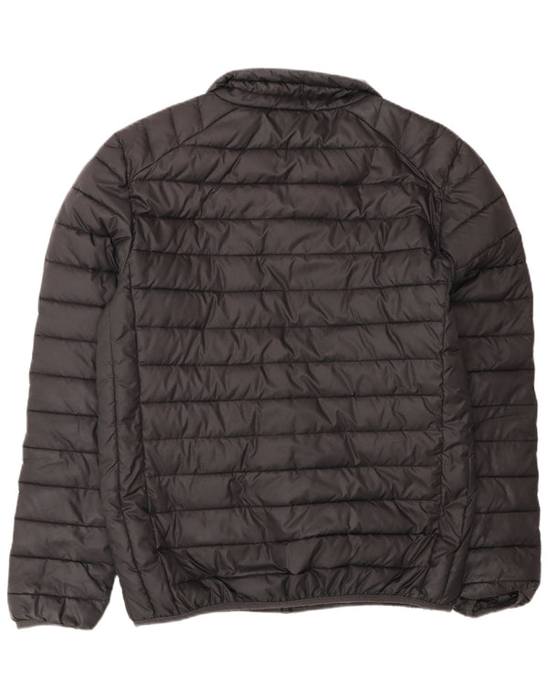 Ellesse Herre grafisk polstret jakke UK 40 Stor sort polyester