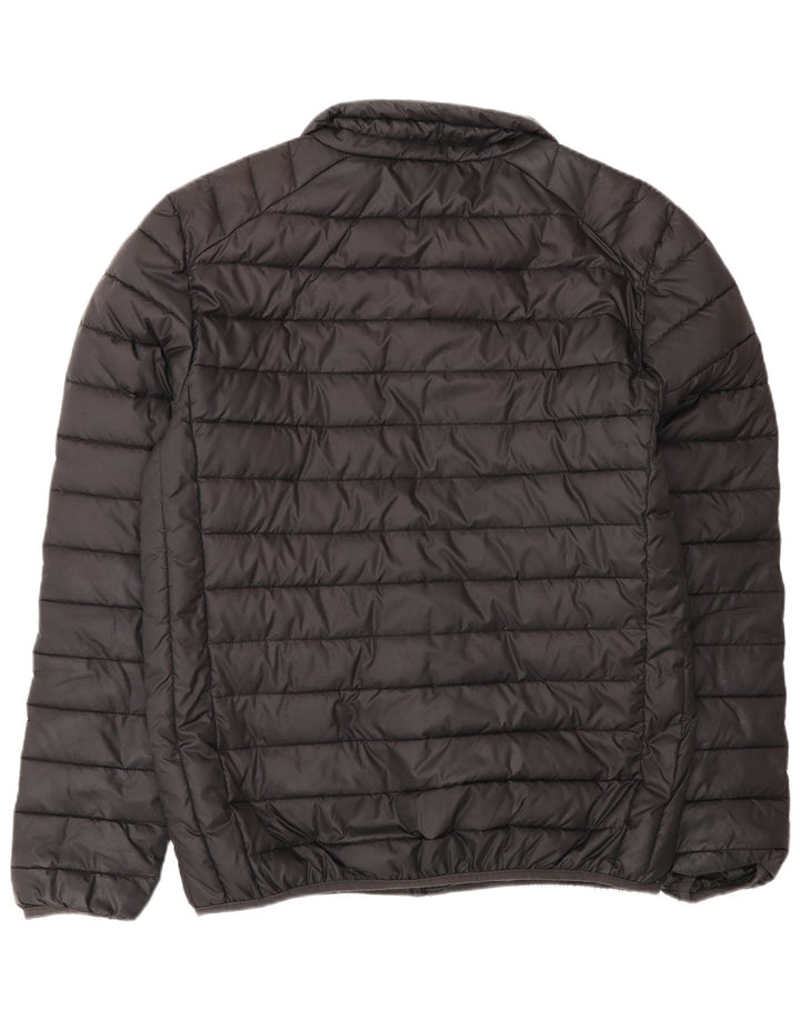 Ellesse Herre grafisk polstret jakke UK 40 Stor sort polyester