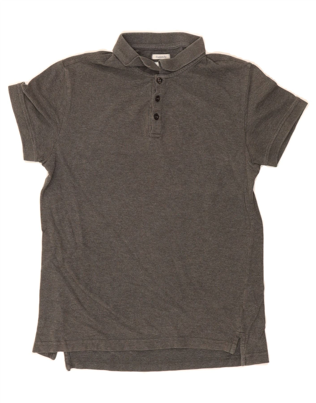 ARMANI JEANS Mens Custom Fit Polo Shirt Medium Grey Cotton Vintage Armani Jeans and Second-Hand Armani Jeans from Messina Hembry 