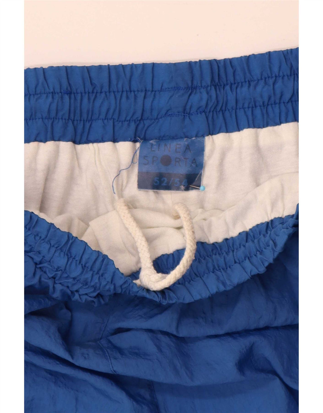 Vintage træningsdragt til mænd Joggers XL Blå Colourblock Polyamid
