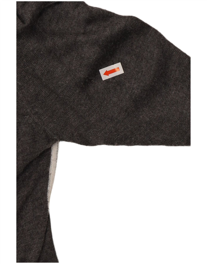 ZARA Dame Turtle Neck Sweater UK 12 Medium Grey Viscose