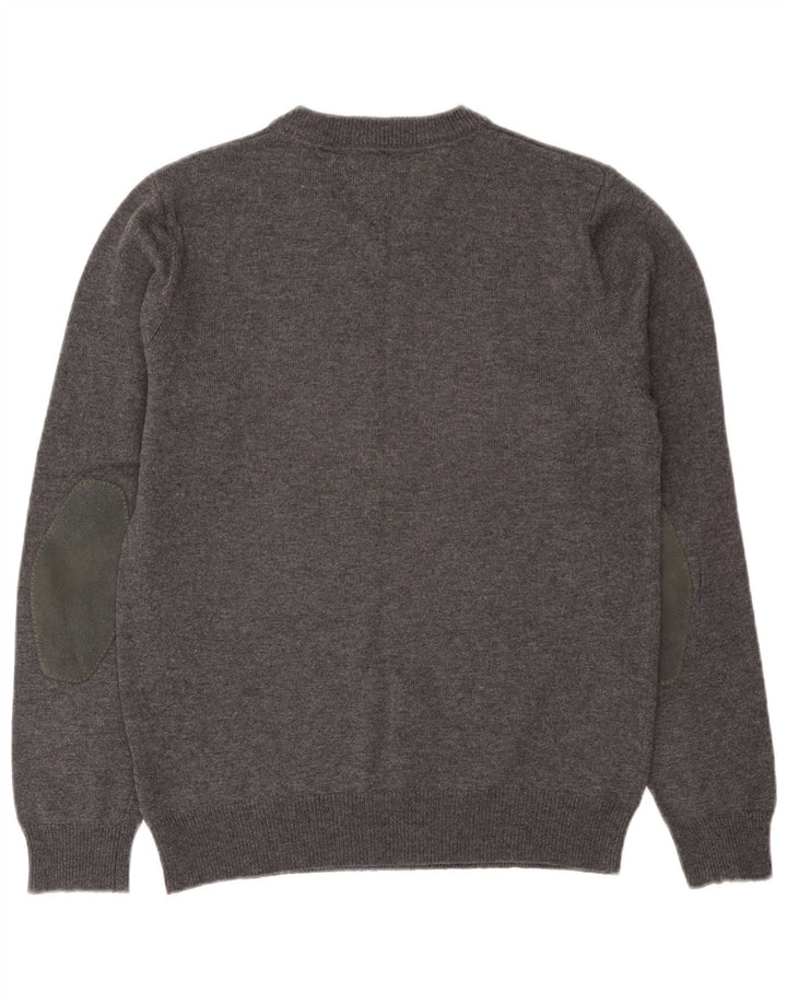 Tommy Hilfiger Herre V-hals sweater lille grå lammeuld