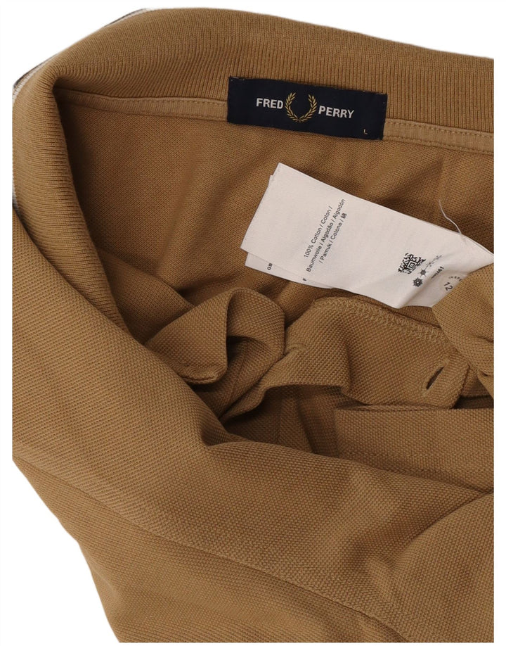 Fred Perry herre poloshirt stor beige bomuld