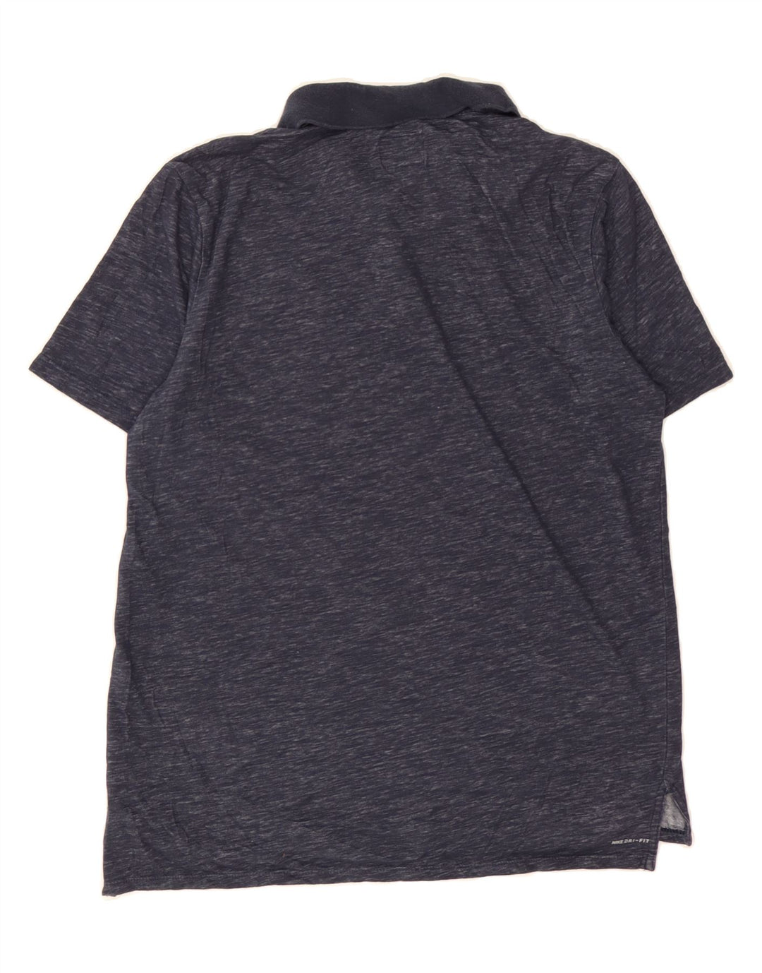 HURLEY Mens Dri Fit Polo Shirt Medium Navy Blue Flecked Cotton Vintage Hurley and Second-Hand Hurley from Messina Hembry 