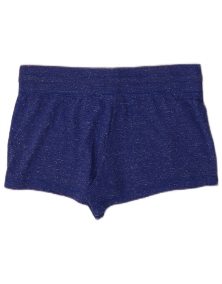 Nike grafiske sportsshorts til kvinder UK 12 Medium Blue Flecked Polyester