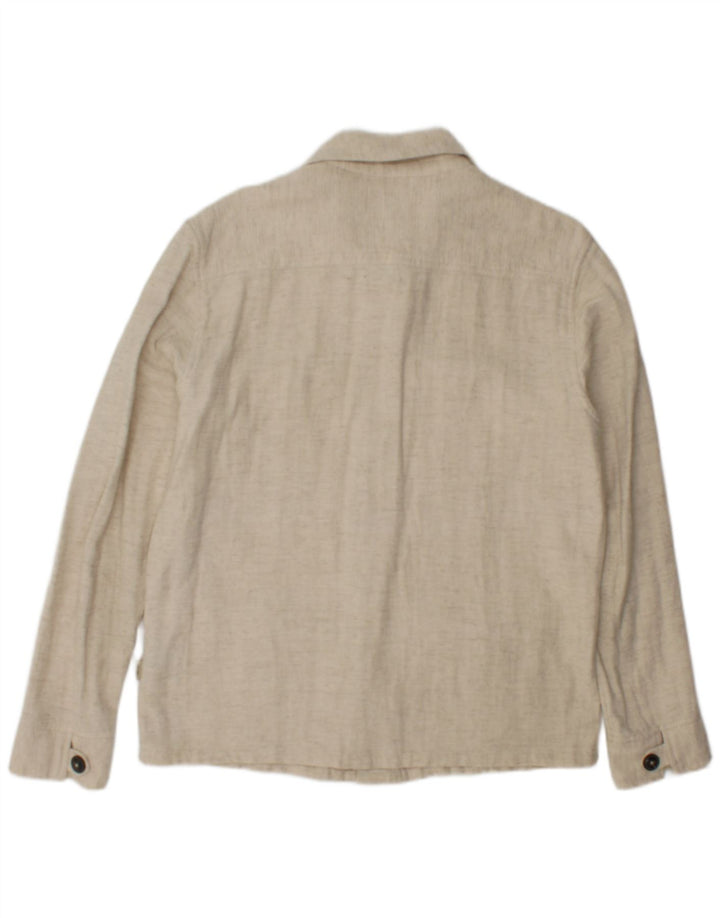 Jack & Jones herre overshirt skjorte lille beige hør
