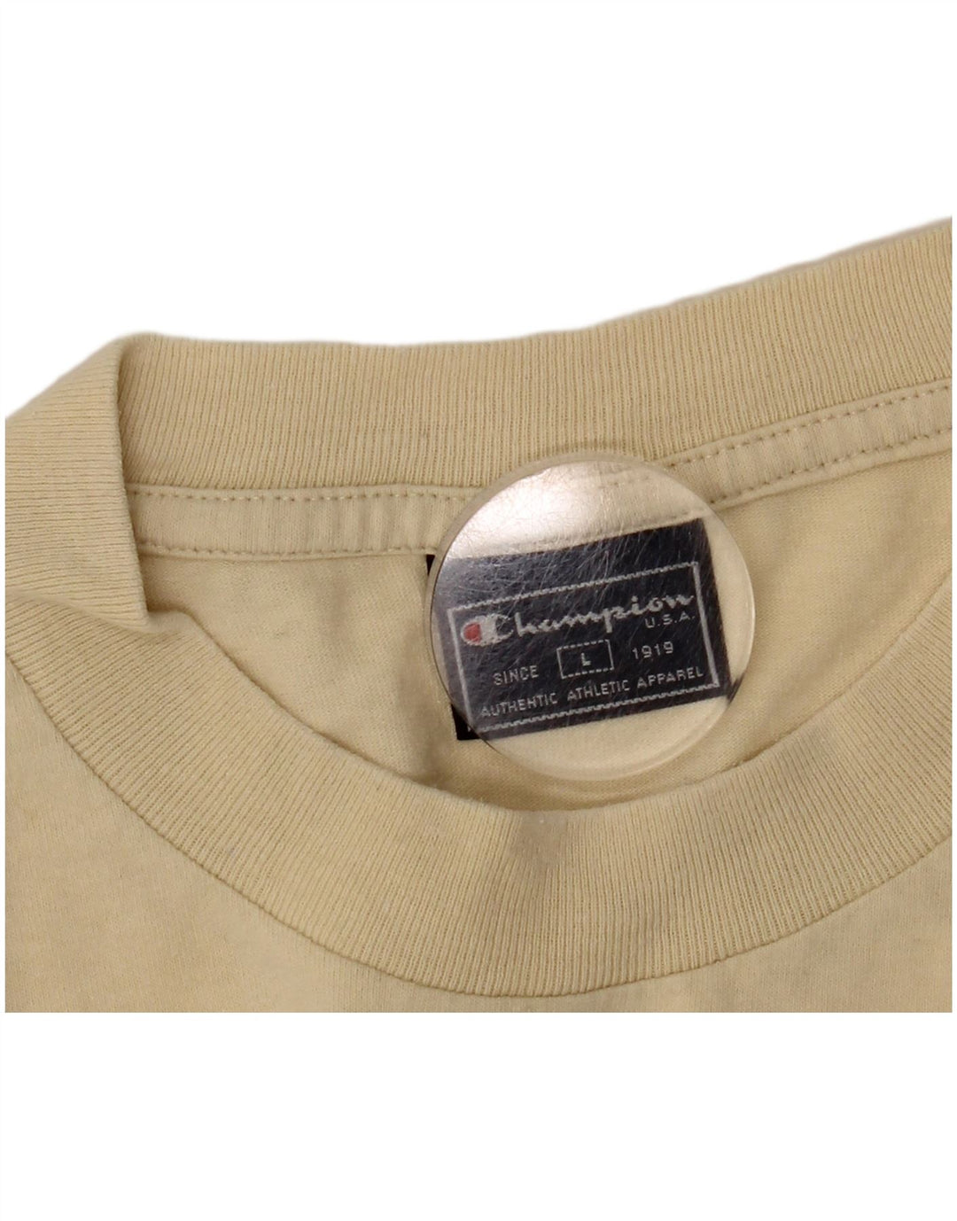Champion Herre T-Shirt Top Stor Beige