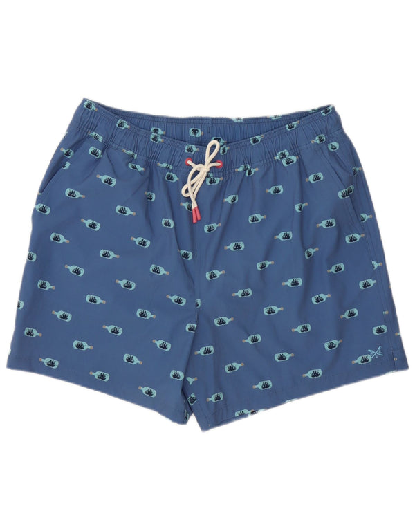 Crew beklædning Herre grafiske svømmeshorts XL blå polyester