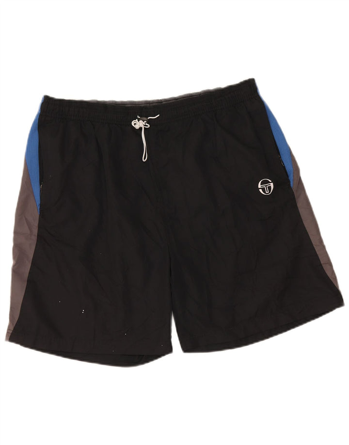 SERGIO TACCHINI Badeshorts til mænd XL Sort Colourblock Polyester