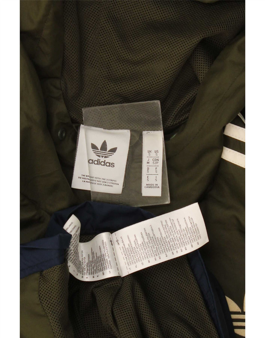Adidas Træningsdragt med hætte til mænd, topjakke Lille flerfarvet Colourblock