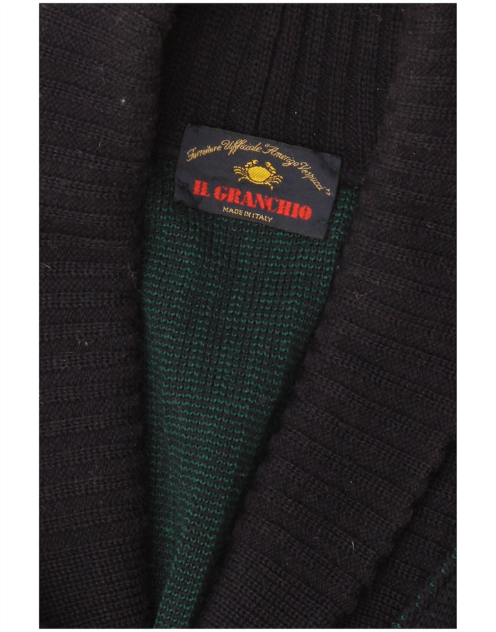 Il Granchio Herre Cardigan Sweater XL Navy Blue