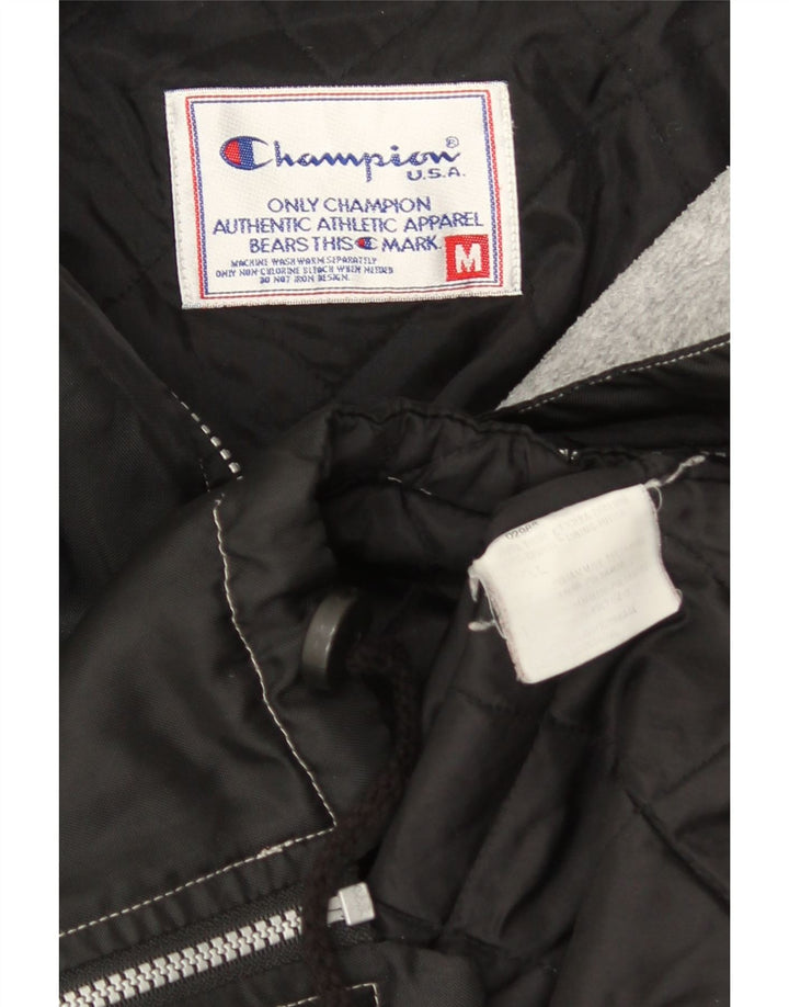 CHAMPION Herre Hættevindjakke UK 38 Medium Sort Polyamid