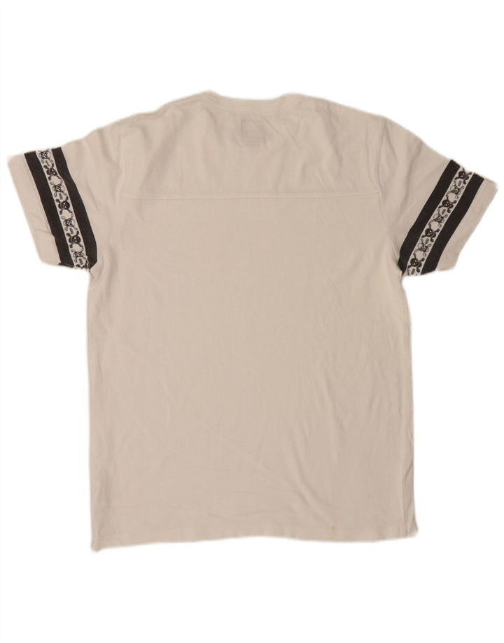 Vans Herre grafisk T-shirt Top Medium White Colourblock Bomuld