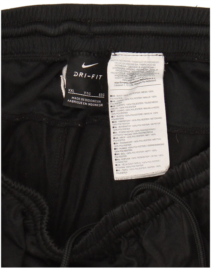 NIKE Dri Fit træningsdragtsbukser til kvinder UK 20 2XL Sort polyester