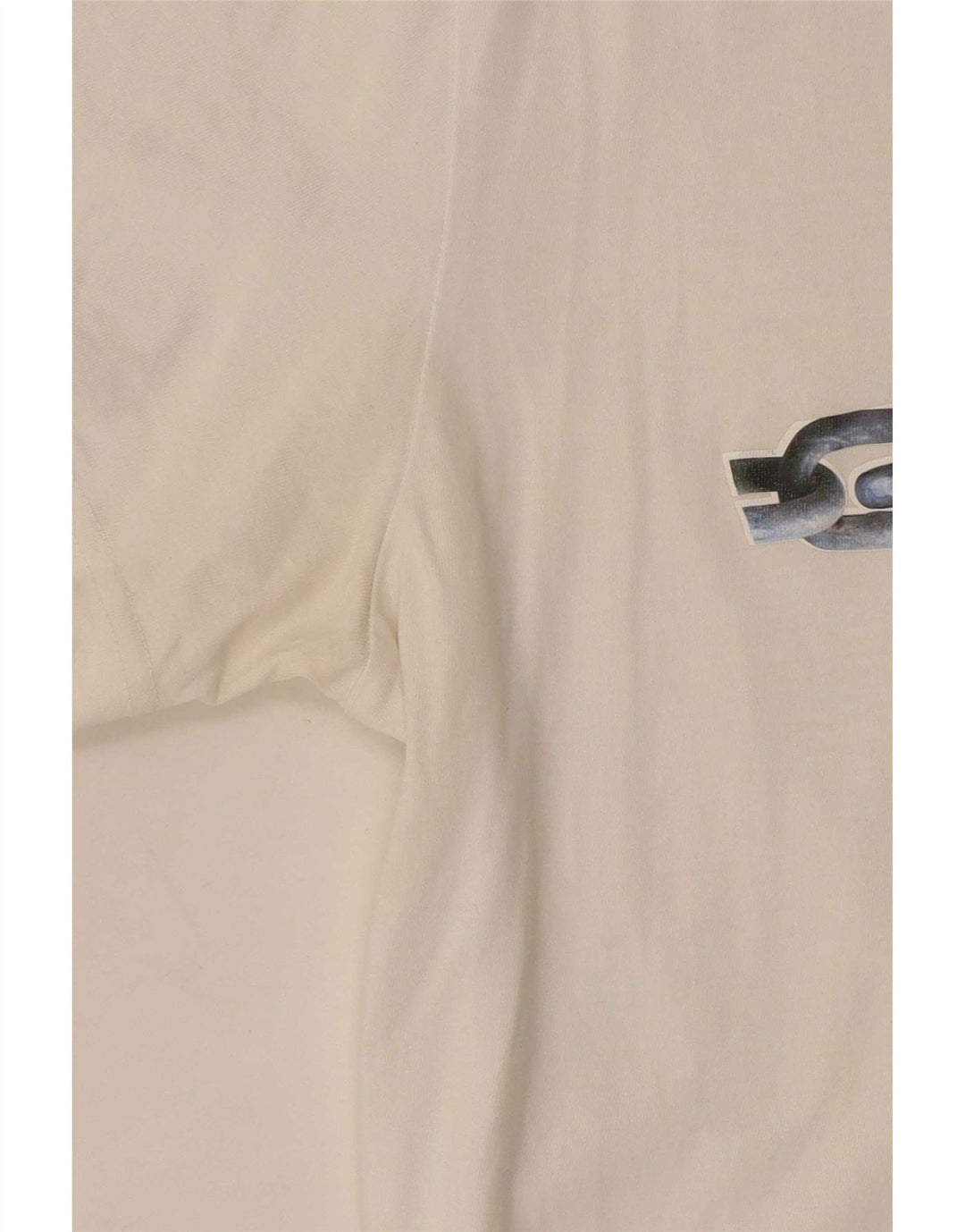 Diesel Herre grafisk T-shirt Top Medium Hvid Bomuld