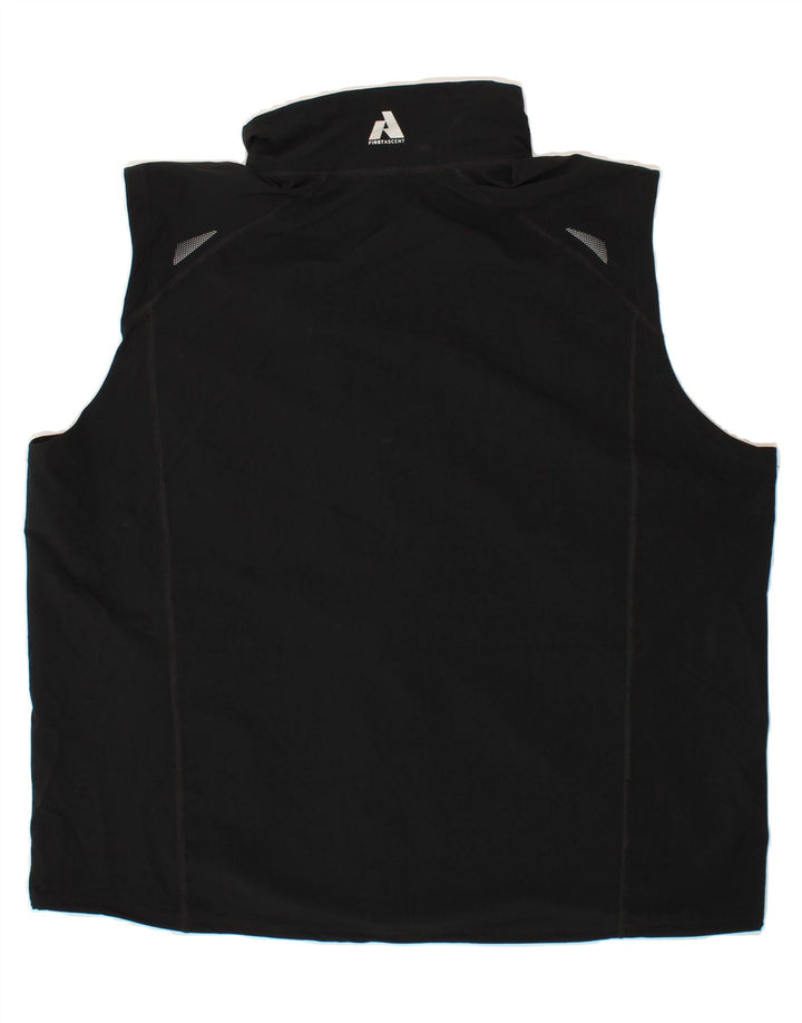 EDDIE BAUER Mens Sleeveless Tracksuit Top Jacket 2XL Black Vintage Eddie Bauer and Second-Hand Eddie Bauer from Messina Hembry 