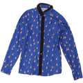 Ted Baker Dameskjorte str. 2 Small Blue Animal Print Polyester