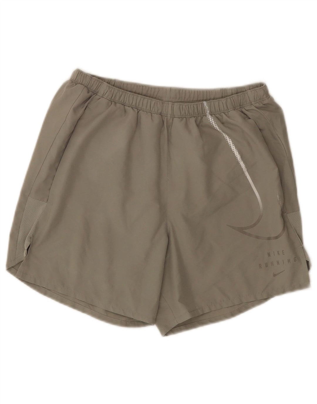 Nike Herre Dri Fit grafiske sportsshorts Små grå polyester