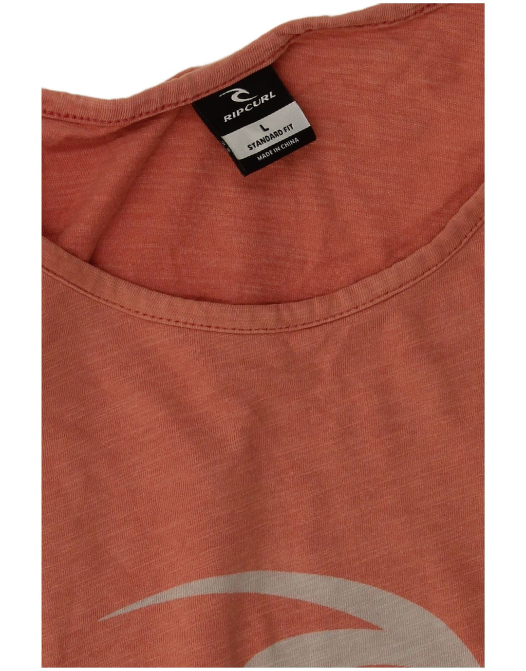 Rip Curl Herre Standard Fit Grafisk T-Shirt Top Stor Orange