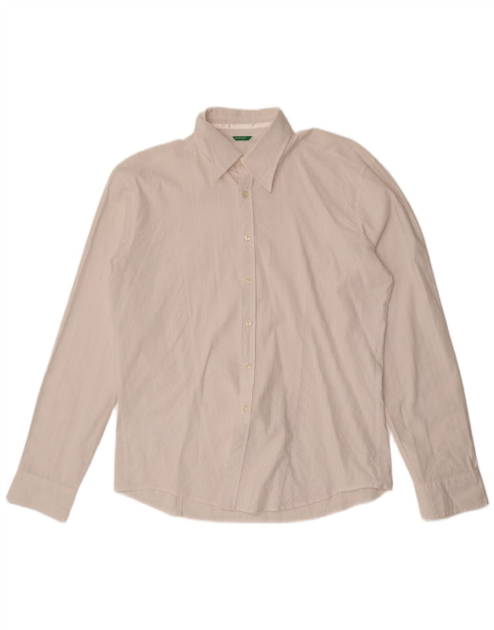 BENETTON Herreskjorte Stor Hvid
