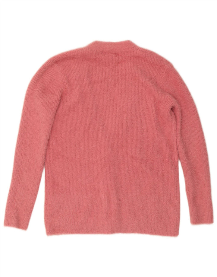 Lipsy Dame Cardigan Sweater UK 12 Medium Pink Nylon